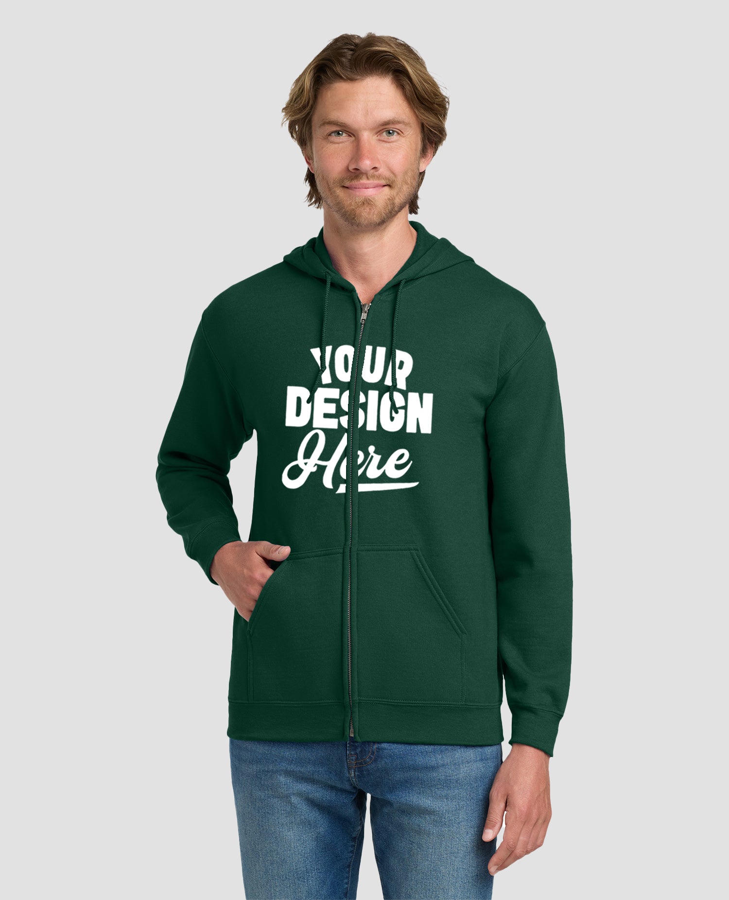 Gildan Heavy Blend Full-Zip Hooded Sweatshirt - 18600