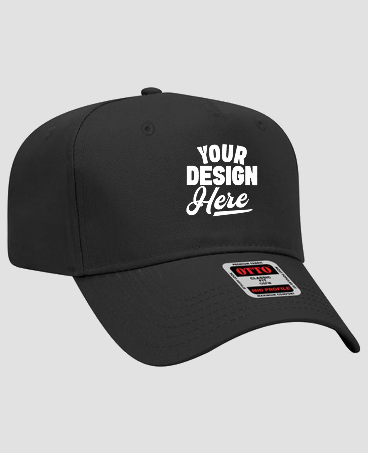 OTTO CAP 5 Panel Mid Profile Baseball Cap - 31-069