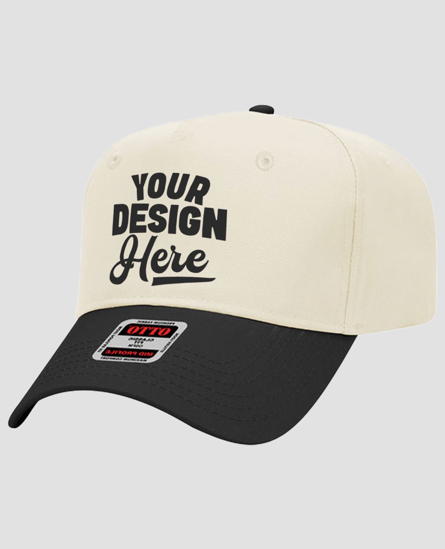 OTTO CAP 5 Panel Mid Profile Baseball Cap - 31-069