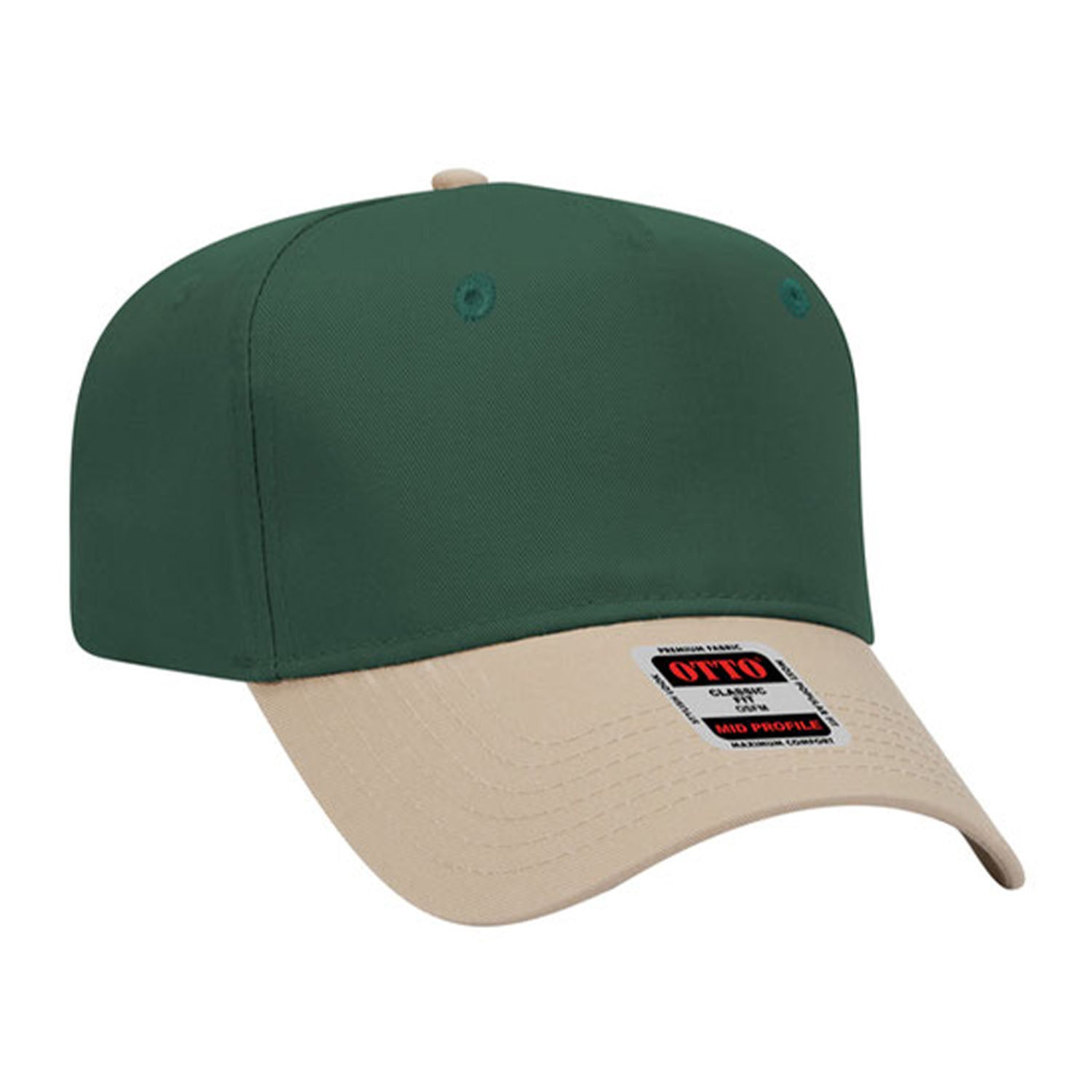 OTTO CAP 5 Panel Mid Profile Baseball Cap - 31-069