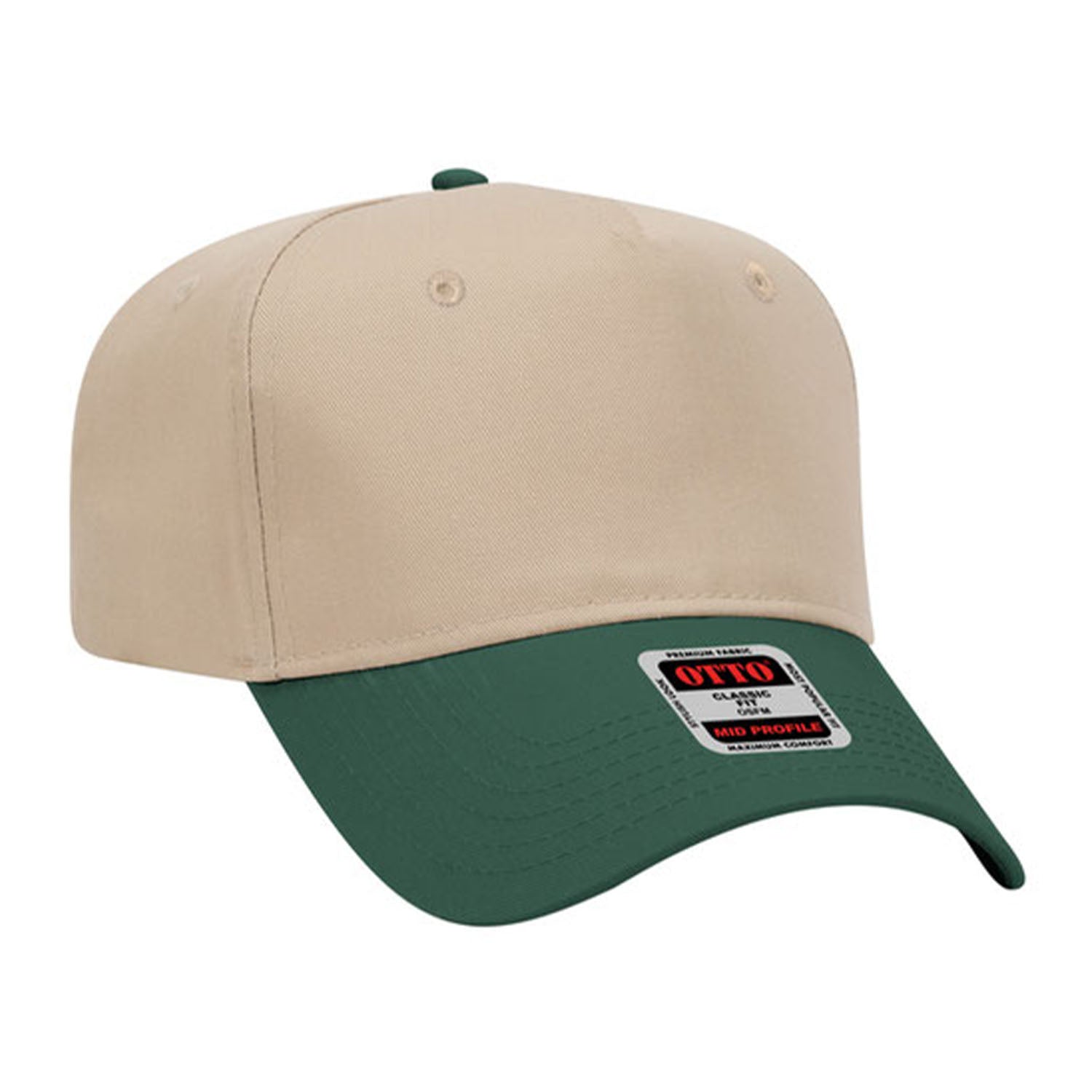 OTTO CAP 5 Panel Mid Profile Baseball Cap - 31-069