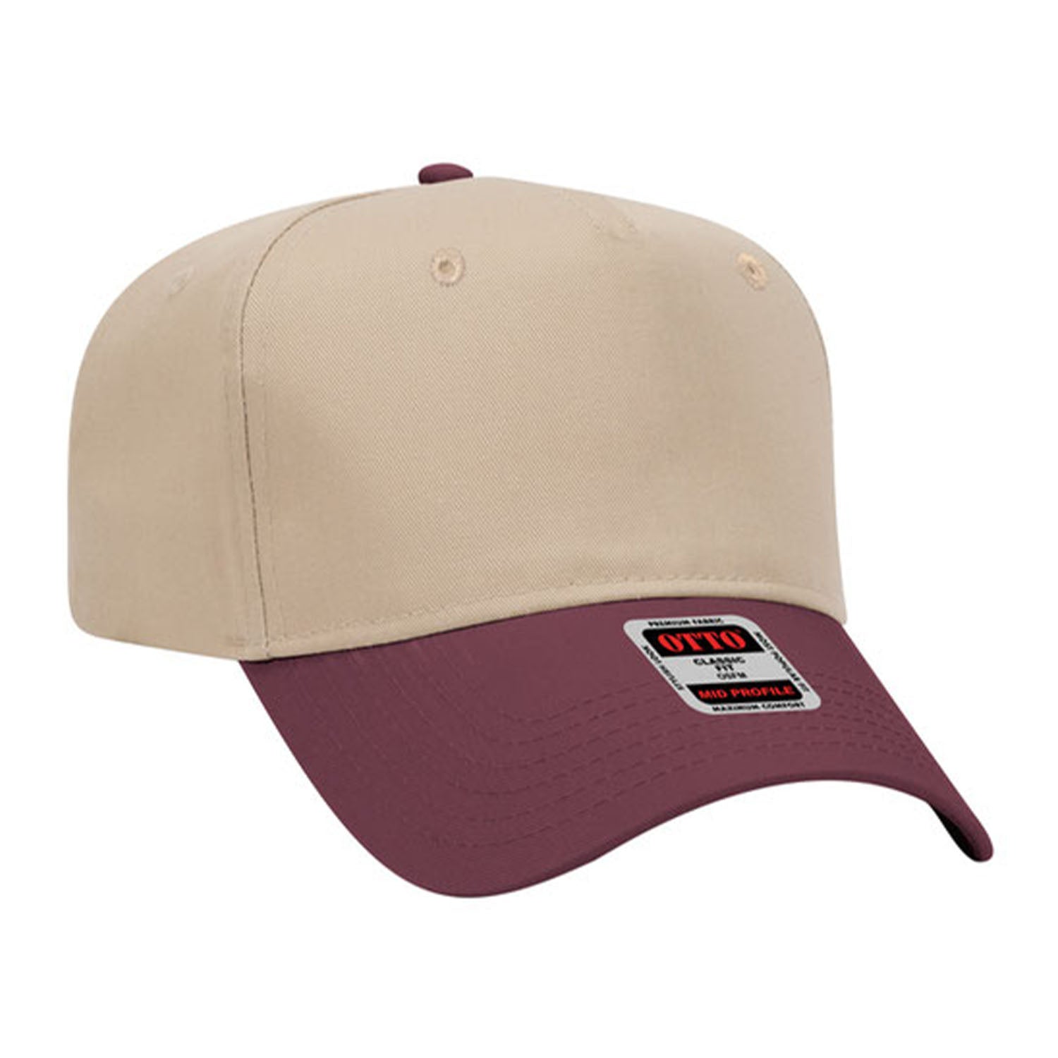 OTTO CAP 5 Panel Mid Profile Baseball Cap - 31-069