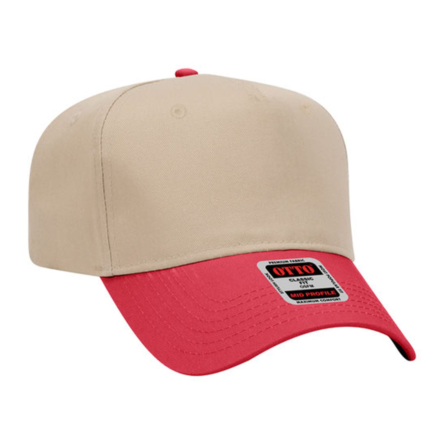 OTTO CAP 5 Panel Mid Profile Baseball Cap - 31-069