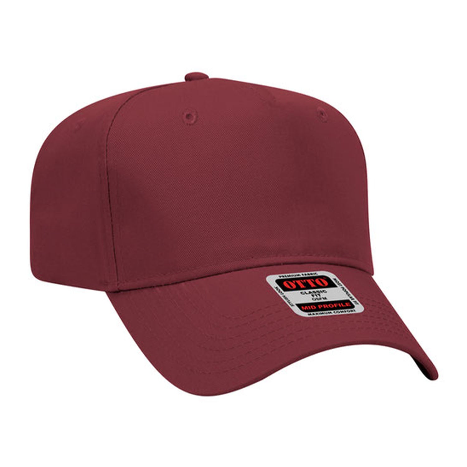OTTO CAP 5 Panel Mid Profile Baseball Cap - 31-069
