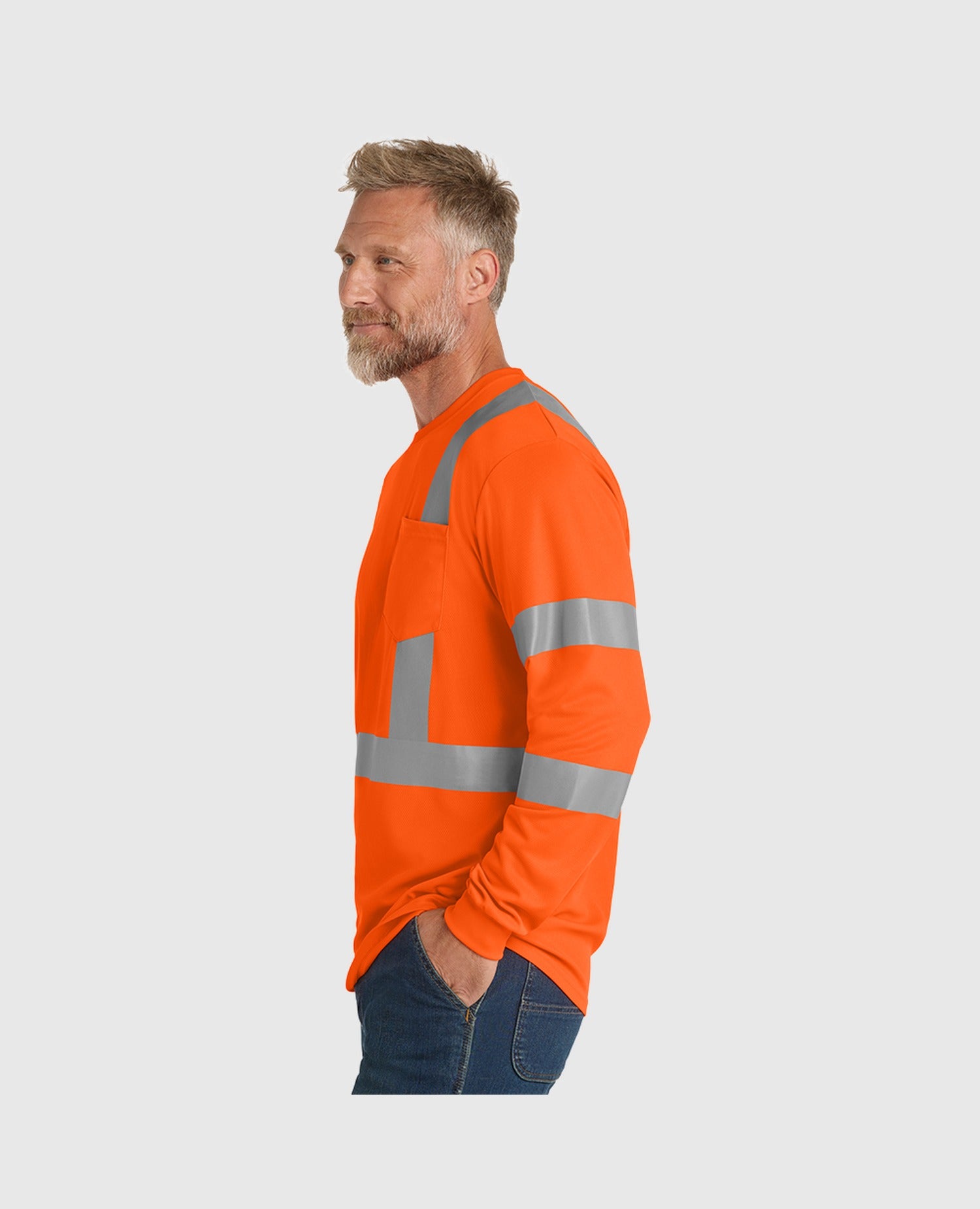 CornerStone ANSI 107 Class 3 Mesh Long Sleeve Tee - CS203