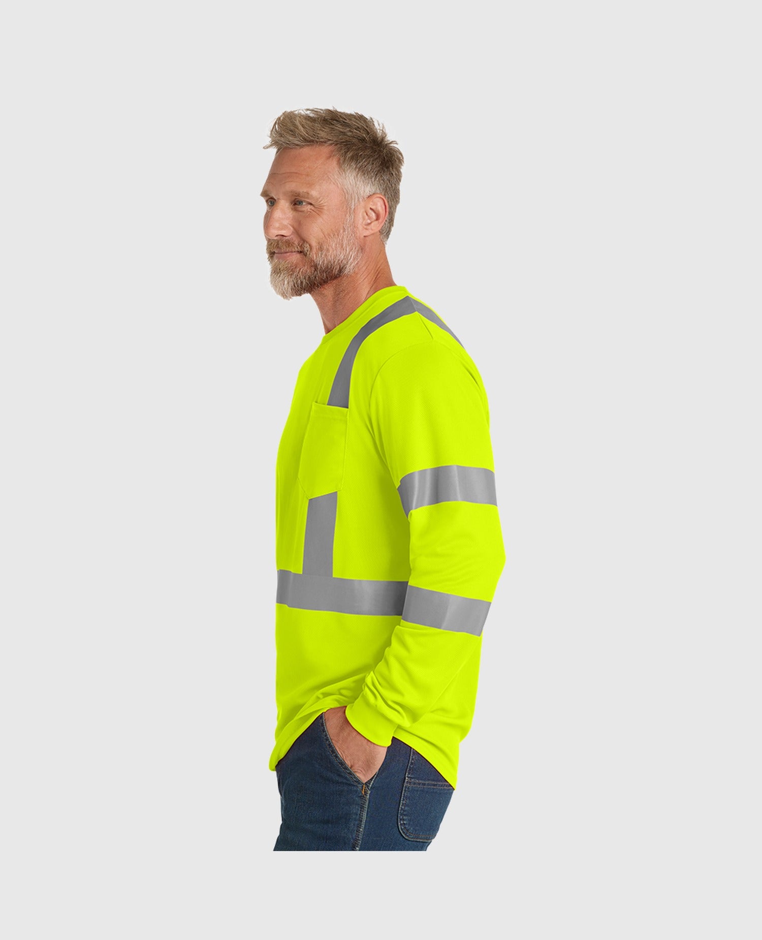 CornerStone ANSI 107 Class 3 Mesh Long Sleeve Tee - CS203