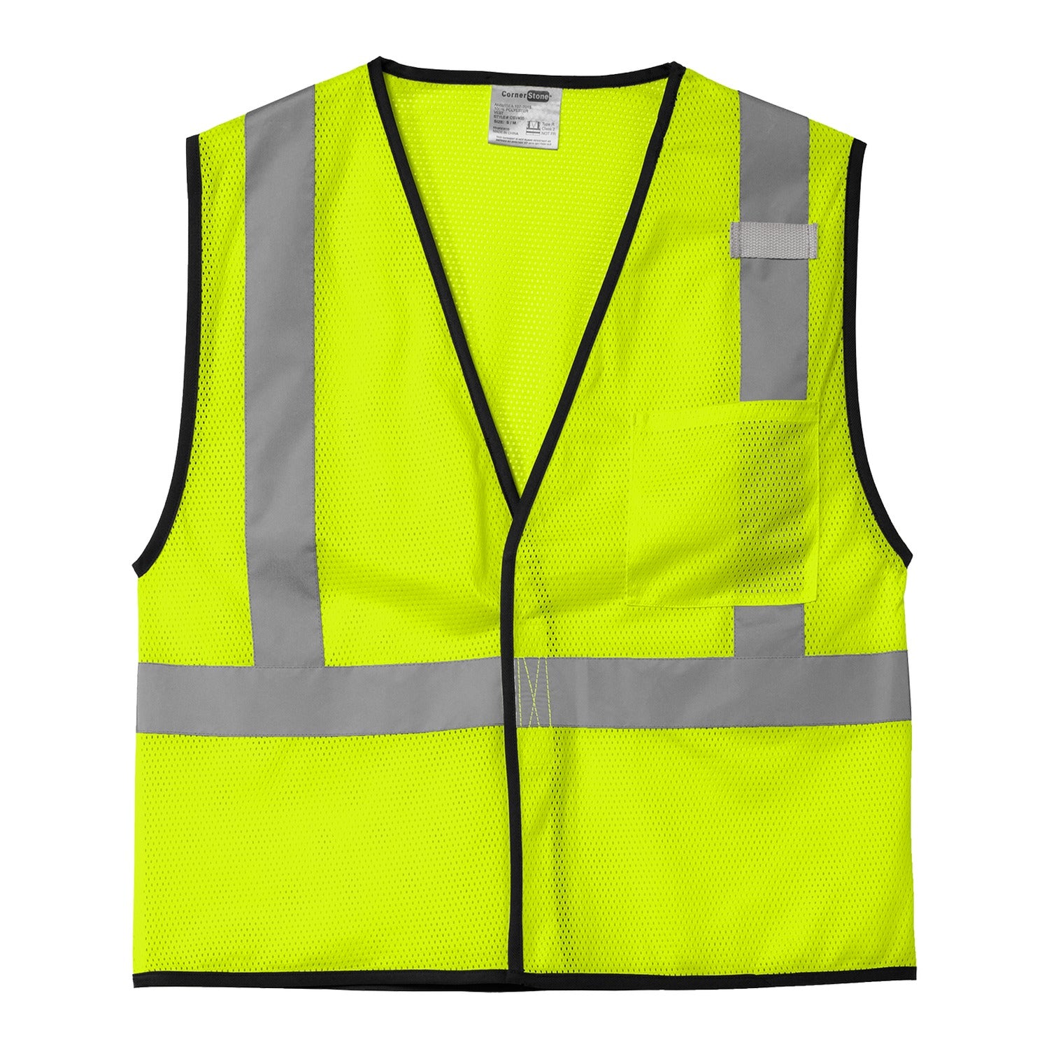 CornerStone ANSI 107 Class 2 Economy Mesh One-Pocket Vest CSV100