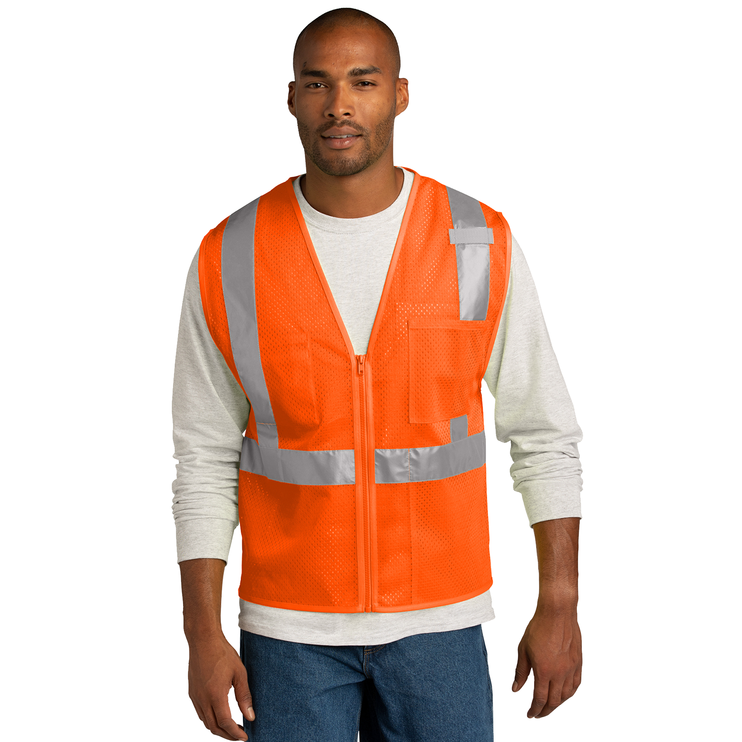 CornerStone Mesh Zippered Vest CSV102 - WUE