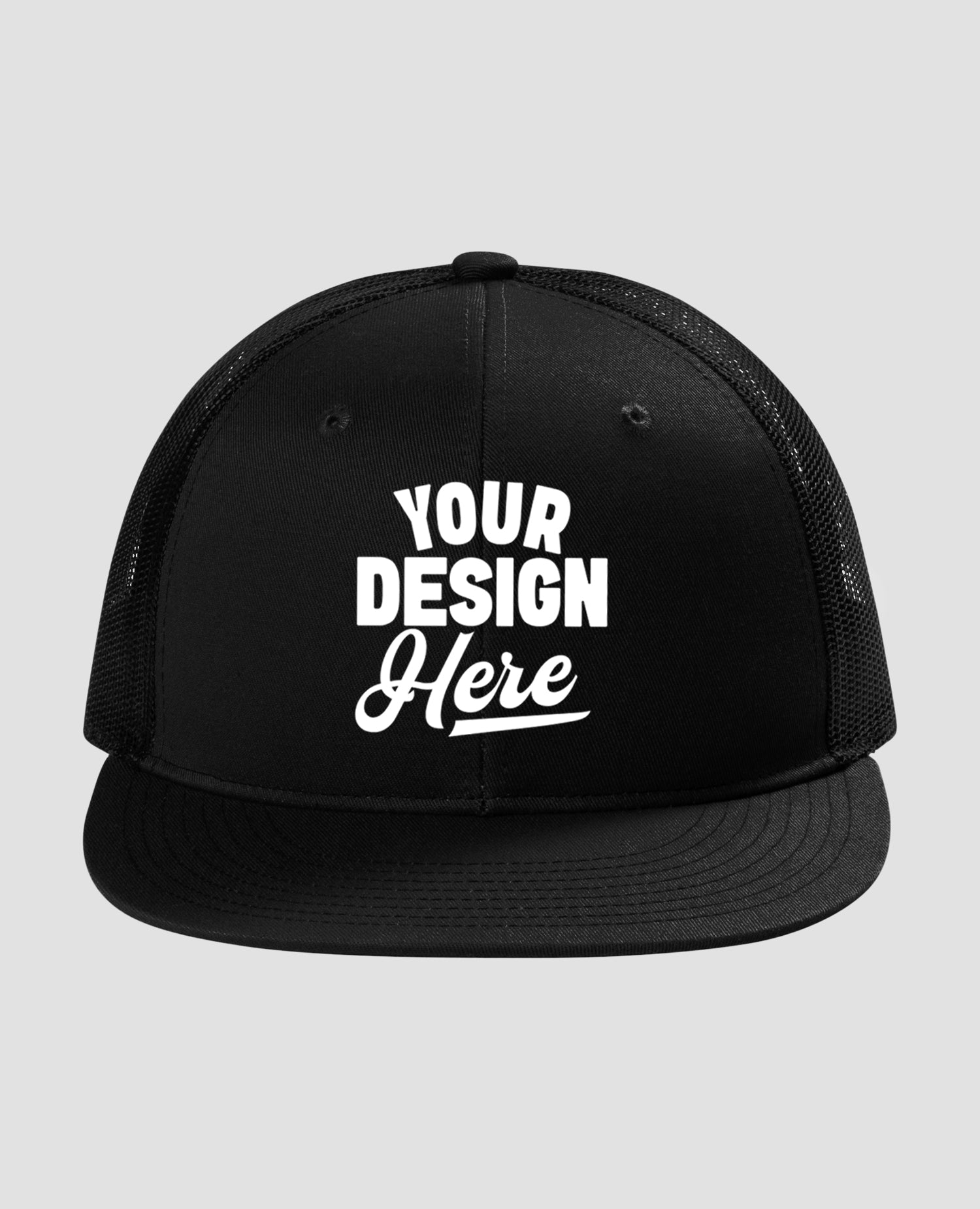 Port Authority Snapback Flat Bill Trucker Cap - C117