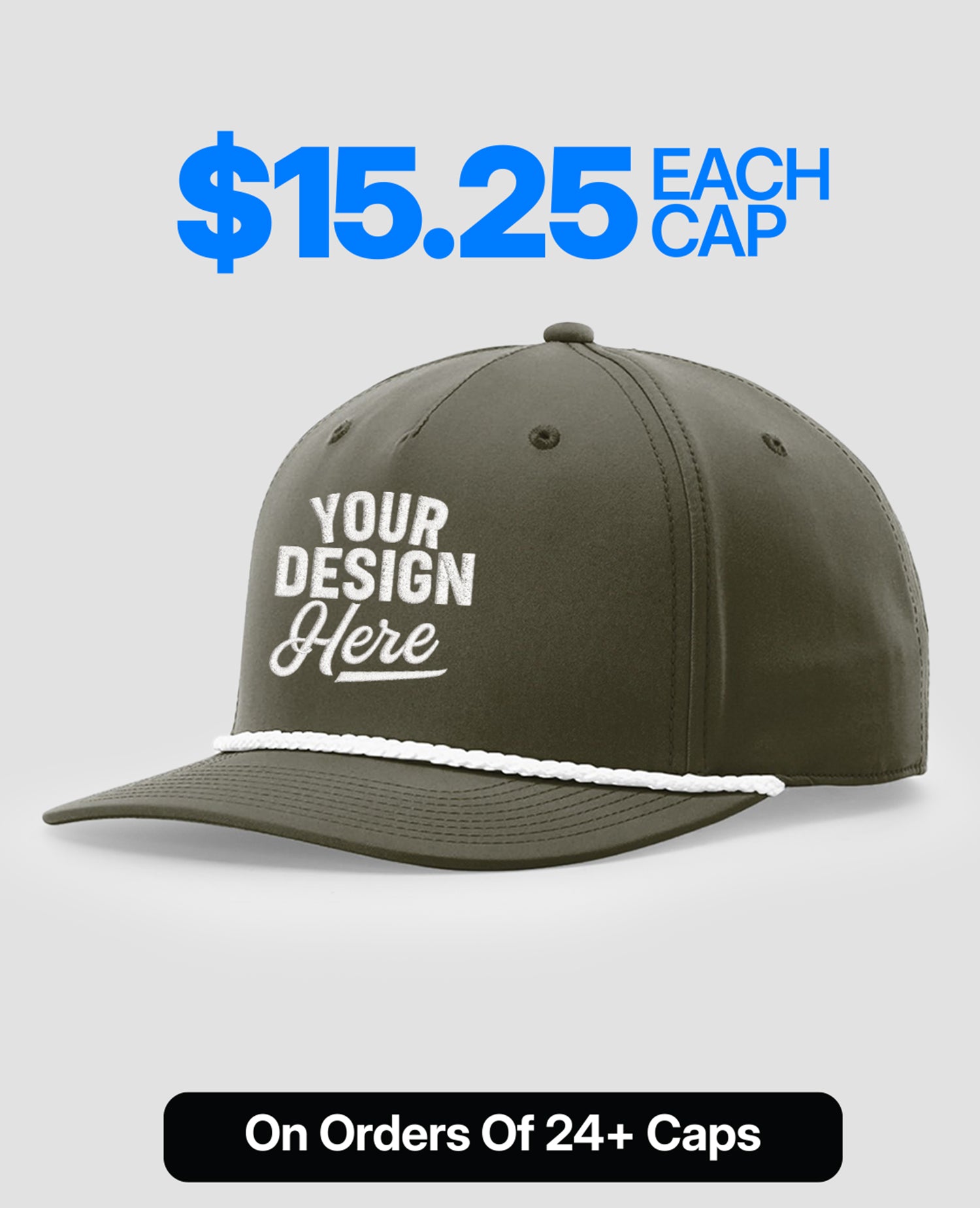 Richardson 5-Panel Classic Rope Cap 258