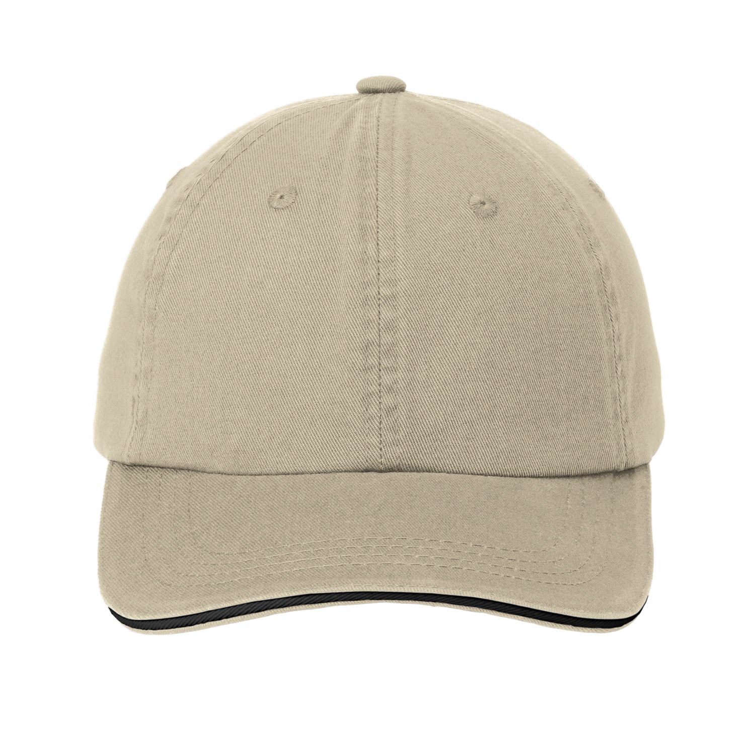 Port Authority Sandwich Bill Cap with Striped Closure - C830