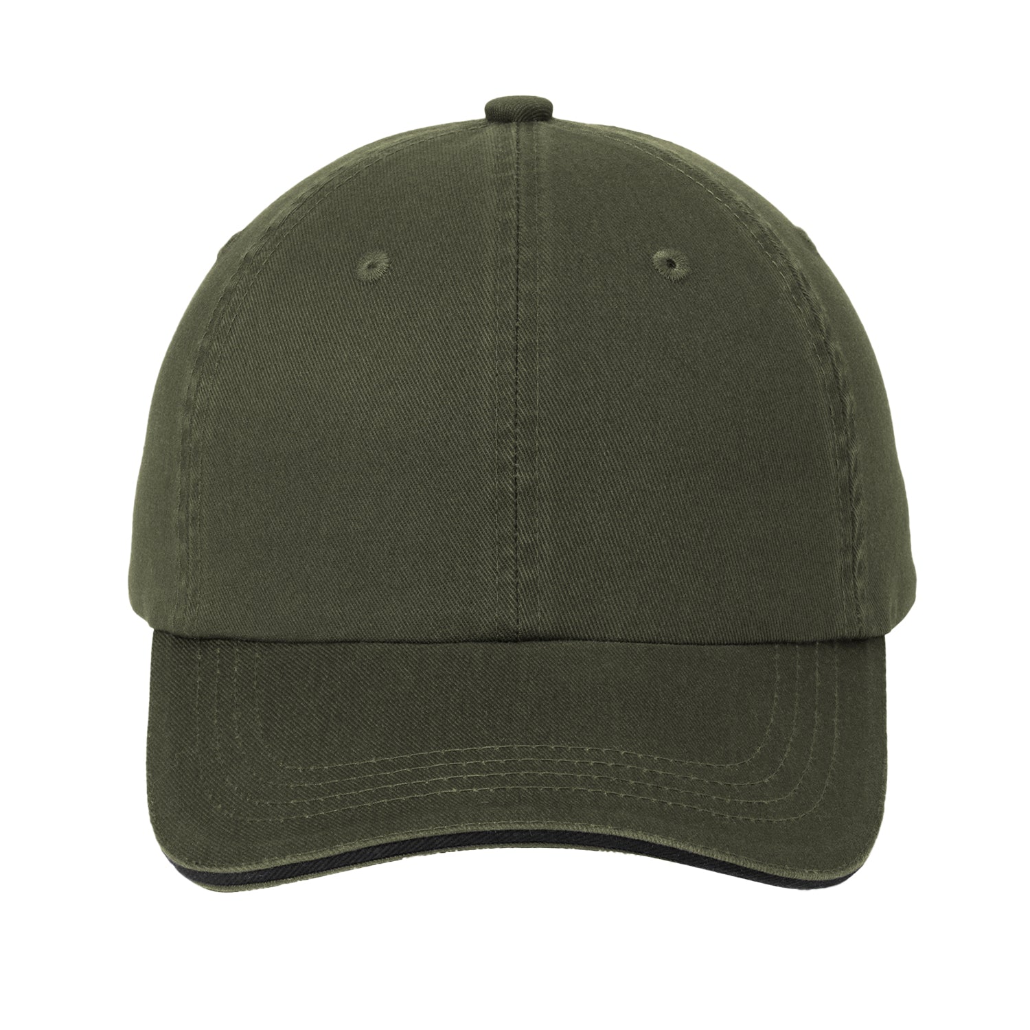 Port Authority Sandwich Bill Cap with Striped Closure - C830