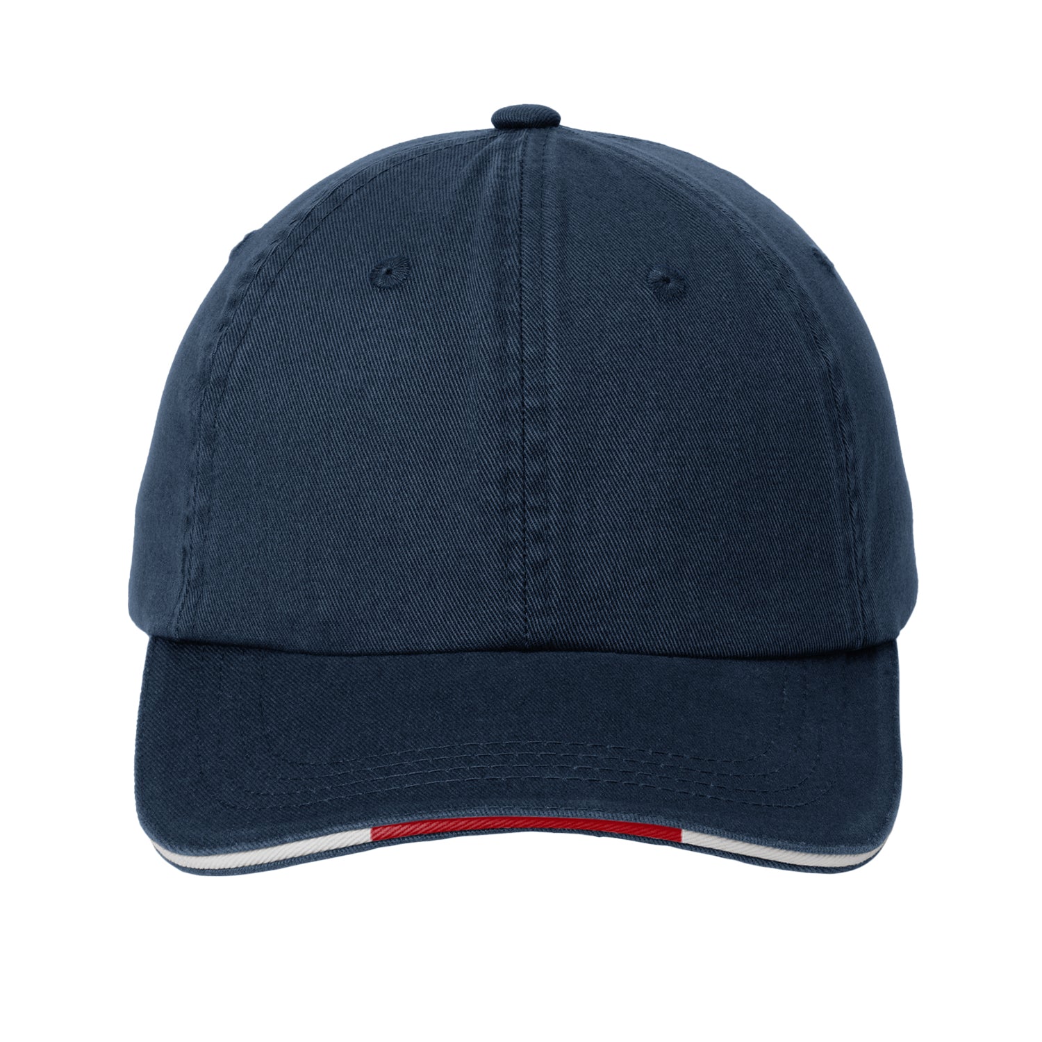 Port Authority Sandwich Bill Cap with Striped Closure - C830