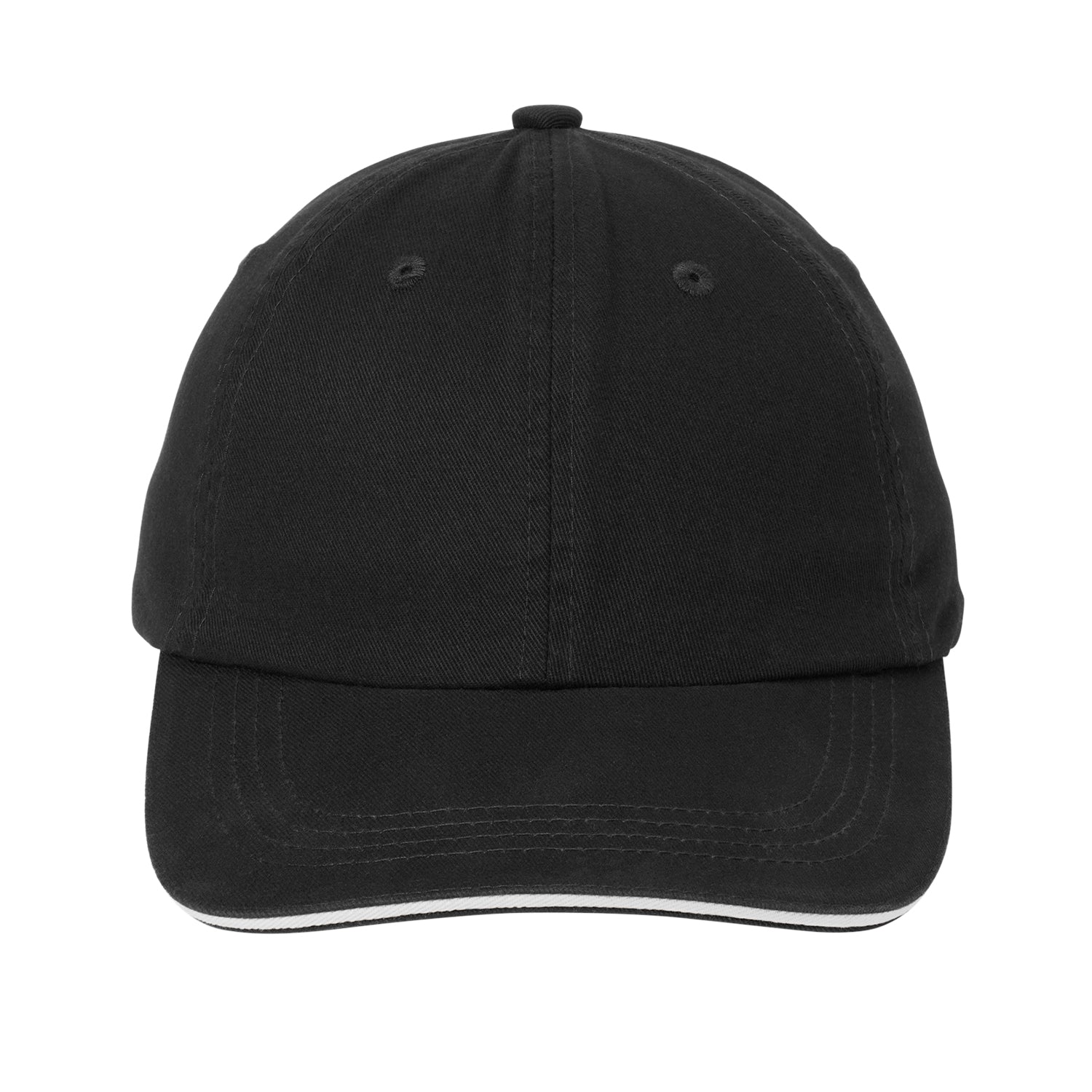 Port Authority Sandwich Bill Cap with Striped Closure - C830