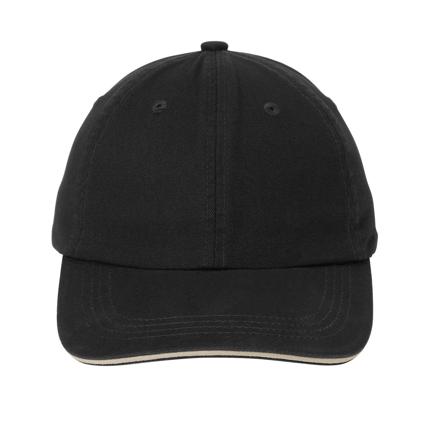 Port Authority Sandwich Bill Cap with Striped Closure - C830
