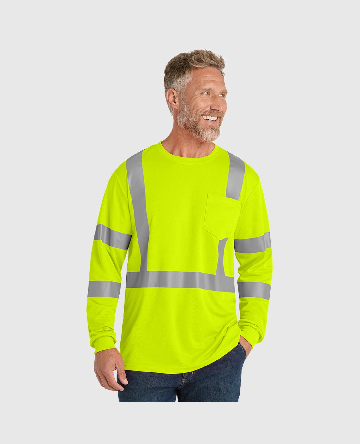 CornerStone ANSI 107 Class 3 Mesh Long Sleeve Tee - CS203