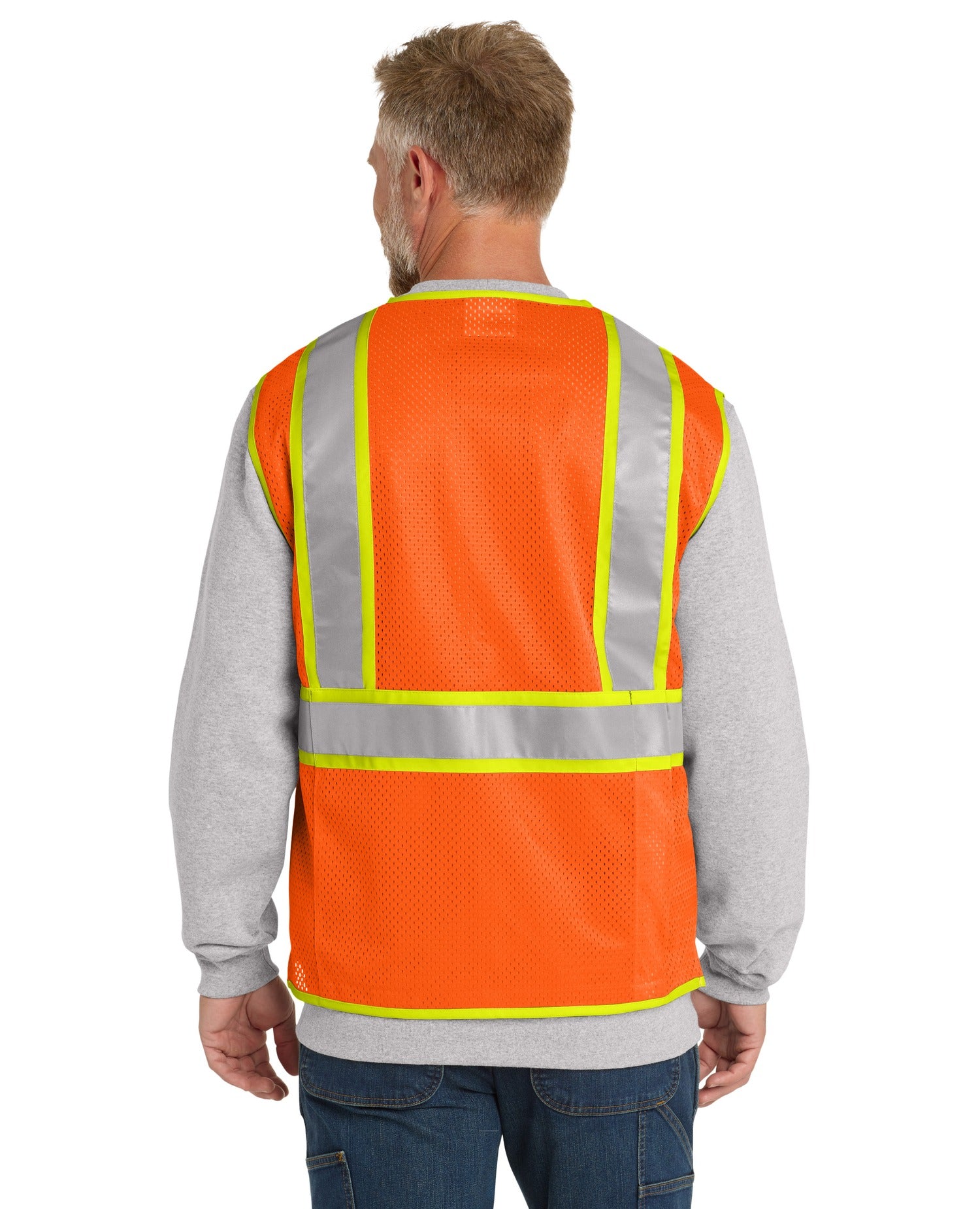 CornerStone ANSI 107 Class 2 Surveyor Zippered Two-Tone Vest CSV105