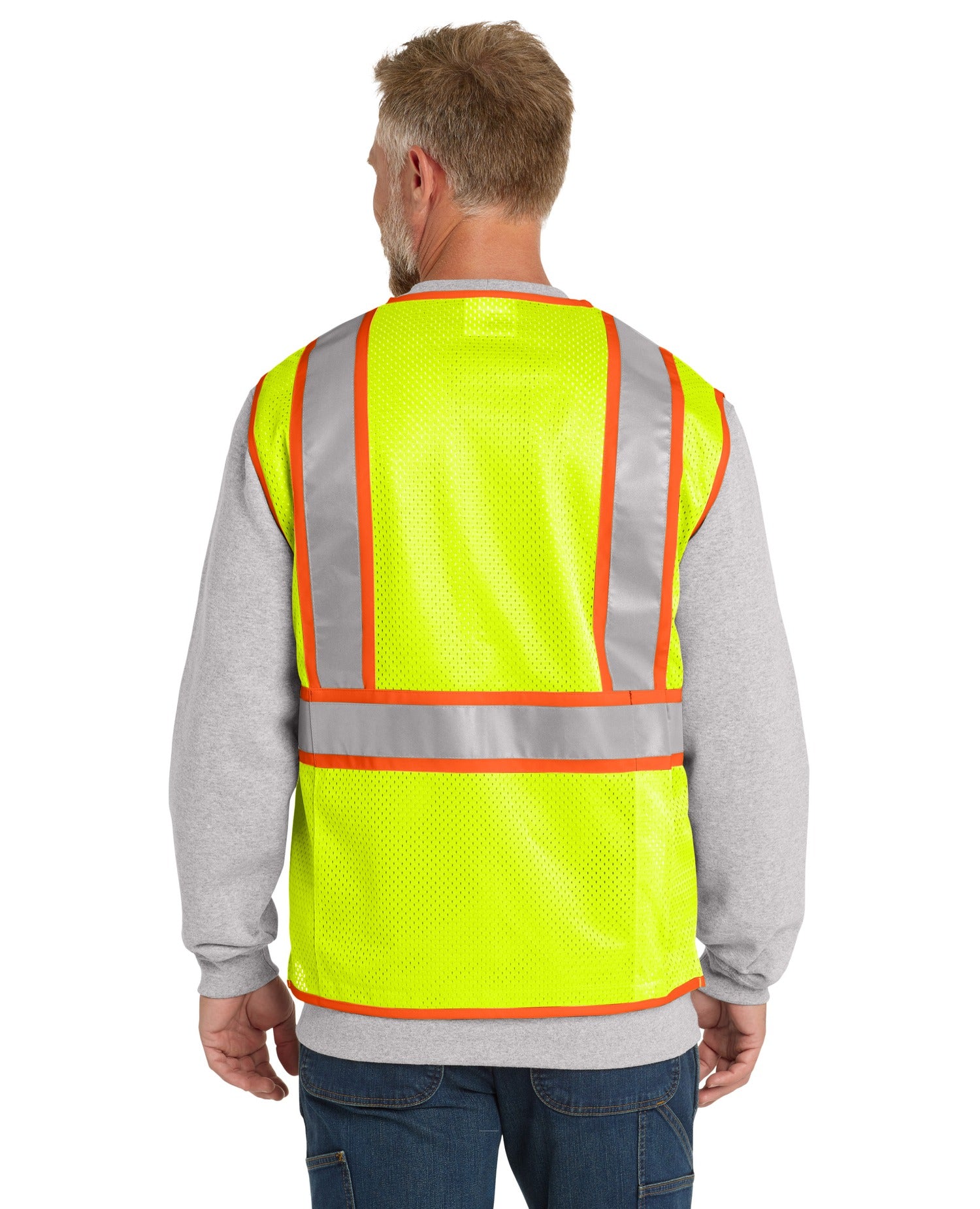 CornerStone ANSI 107 Class 2 Surveyor Zippered Two-Tone Vest CSV105