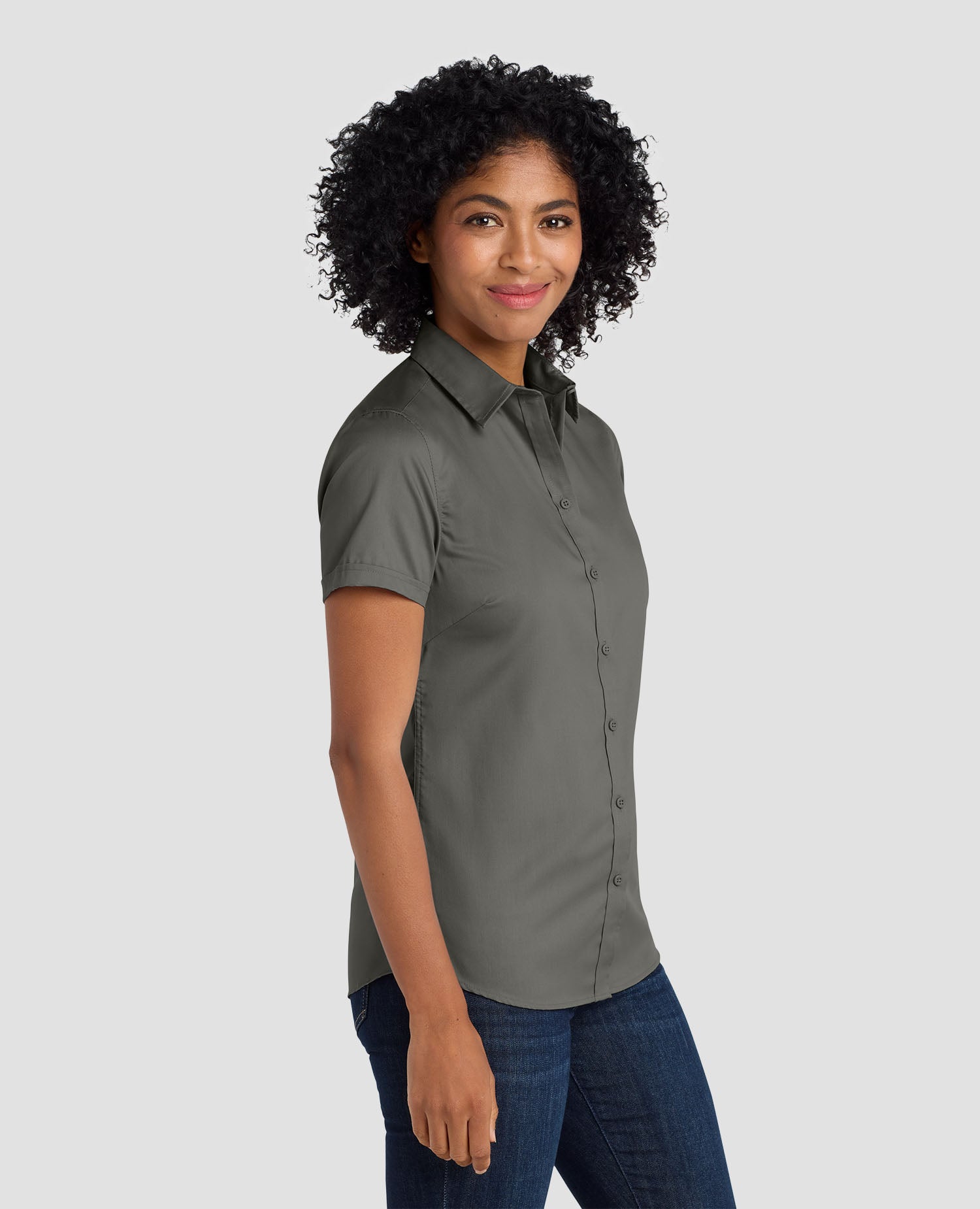 Port Authority Women's Short Sleeve SuperPro Twill Shirt - L664