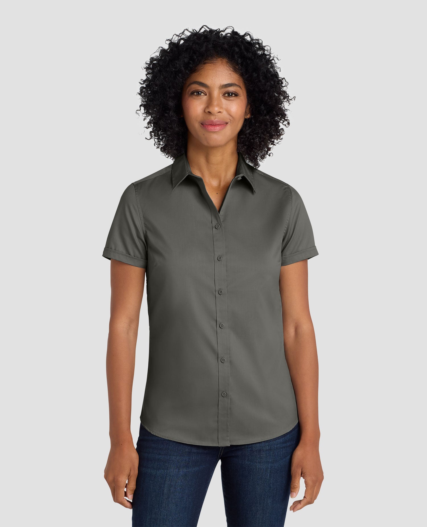 Port Authority Women's Short Sleeve SuperPro Twill Shirt - L664