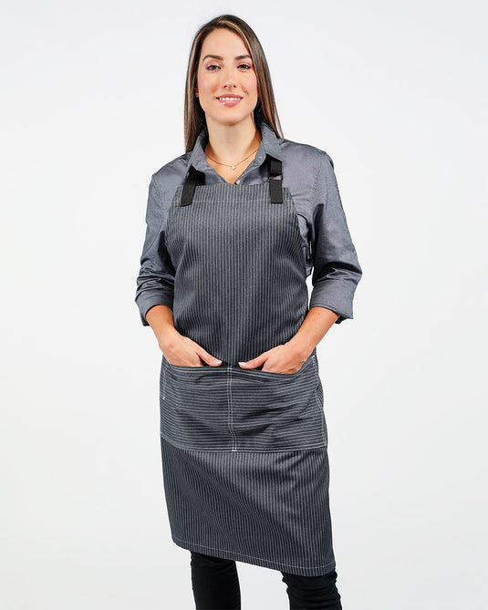 Barcelona Bib Apron - Black