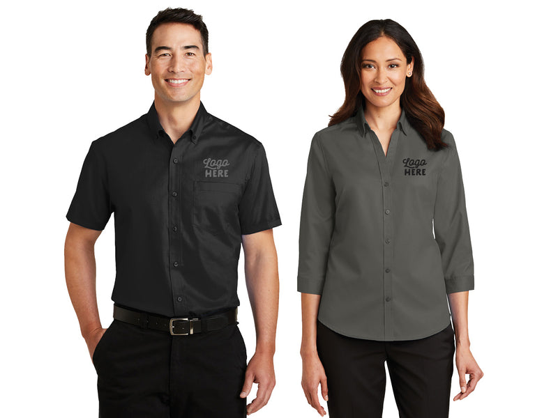 Load image into Gallery viewer, Port Authority Short Sleeve SuperPro Twill Shirt - WUE INC 

