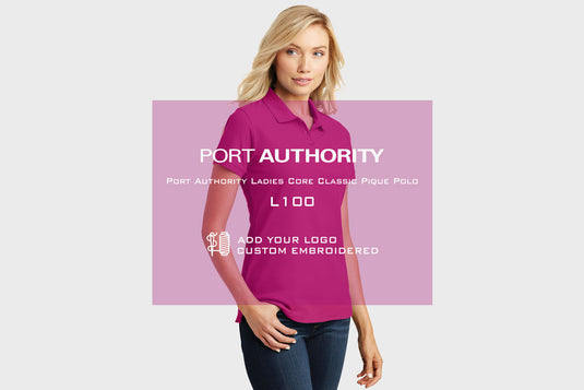 Port Authority L100 Ladies Core Classic Pique Polo Deep Forest Green M