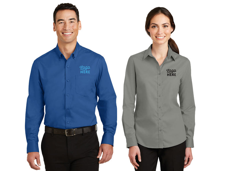 Load image into Gallery viewer, Port Authority Short Sleeve SuperPro Twill Shirt - WUE INC 
