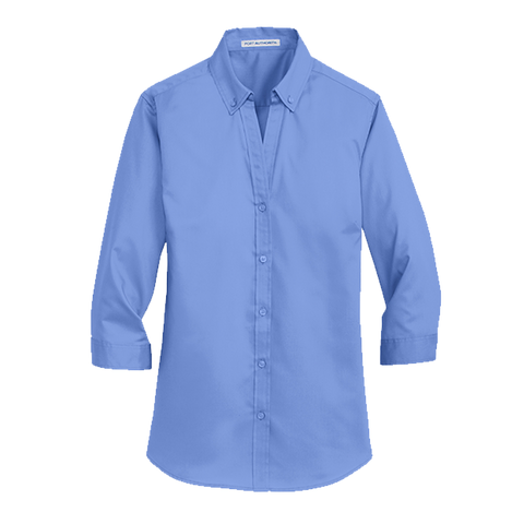 Port Authority Ladies 3/4-Sleeve SuperPro Twill Shirt L665 - WUE INC 